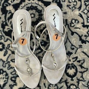 Nina Women's Silver Sandals